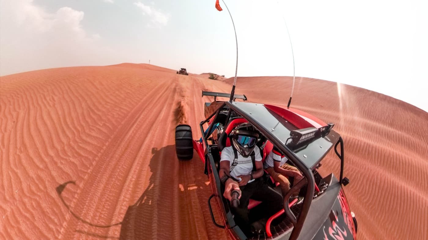 Dune buggy in the desert